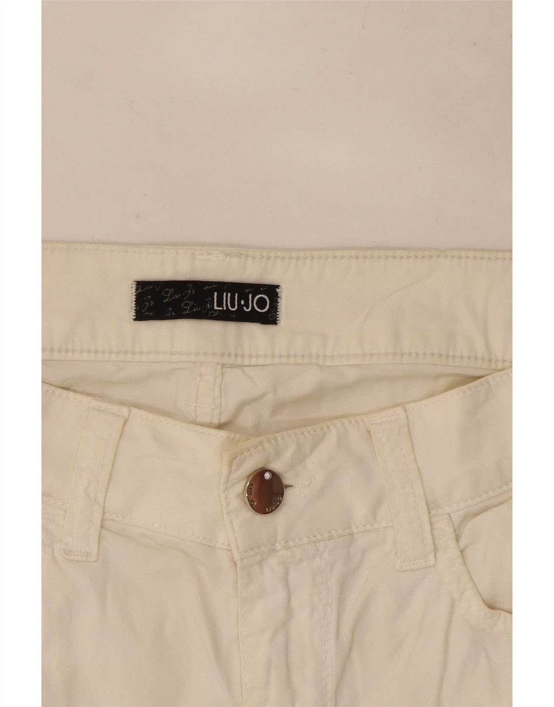 Liu Jo Pantalon décontracté slim pour femme W30 L27 Blanc