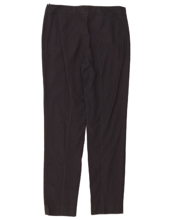 Moschino Pantalon décontracté fuselé pour femme UK 10 Small W28 L28 Rayonne noire
