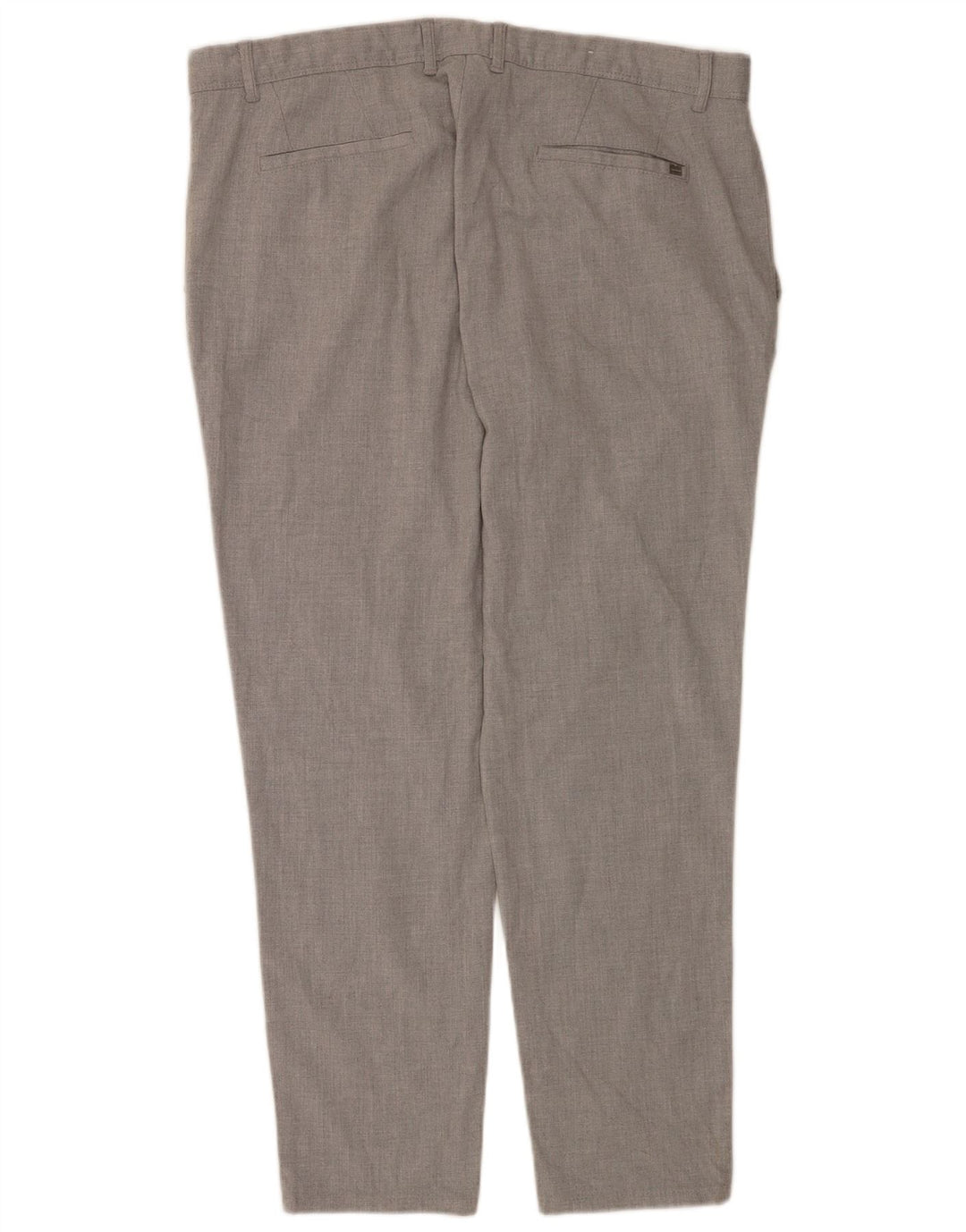 Zara Pantalon Chino Slim Homme EU 48 XL W38 L29 Gris Polyester