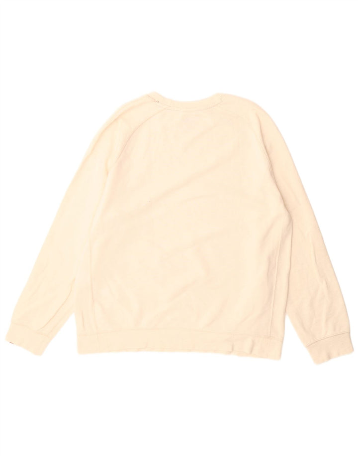 Nike Homme Sweatshirt Jumper XL Blanc Cassé Coton