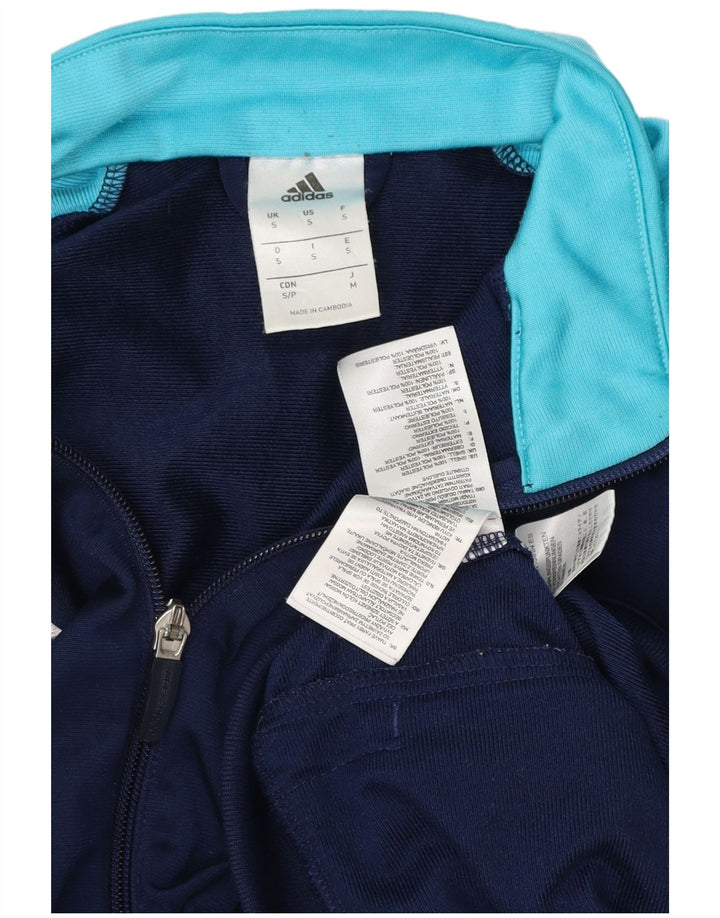 ADIDAS Veste de survêtement pour homme Petit Bleu Marine Colorblock Polyester