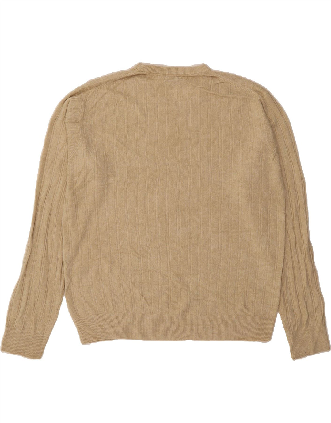 DOCKERS Mens Crew Neck Jumper Sweater XL Beige Acrylic Vintage Dockers and Second-Hand Dockers from Messina Hembry 