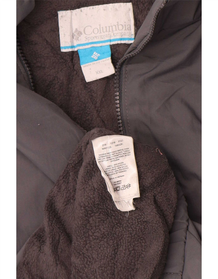 Columbia Veste coupe-vent pour homme UK 44 2XL Gris Nylon