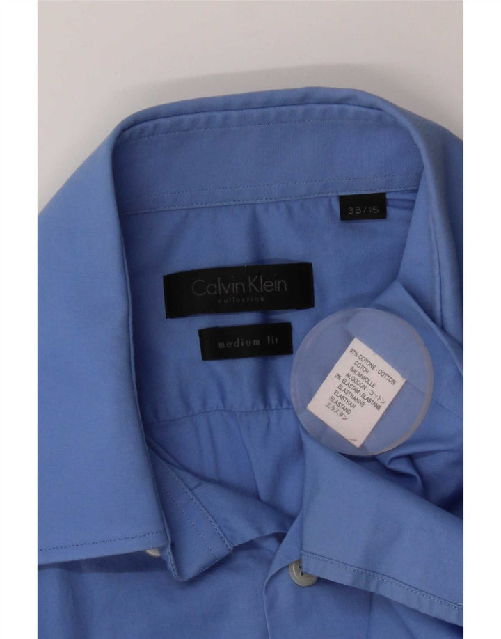 Calvin Klein Chemise Homme Taille 38 15 Coton Bleu Moyen
