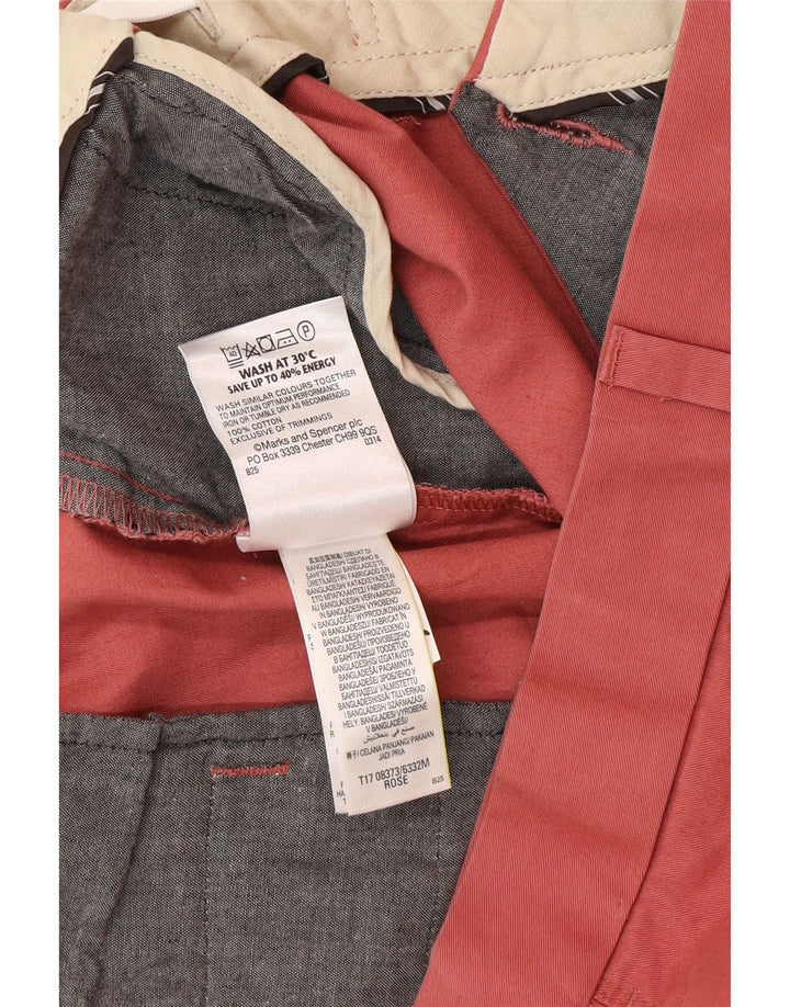 Marks & Spencer Pantalon Chino Regular Homme W44 L29 Coton Rose