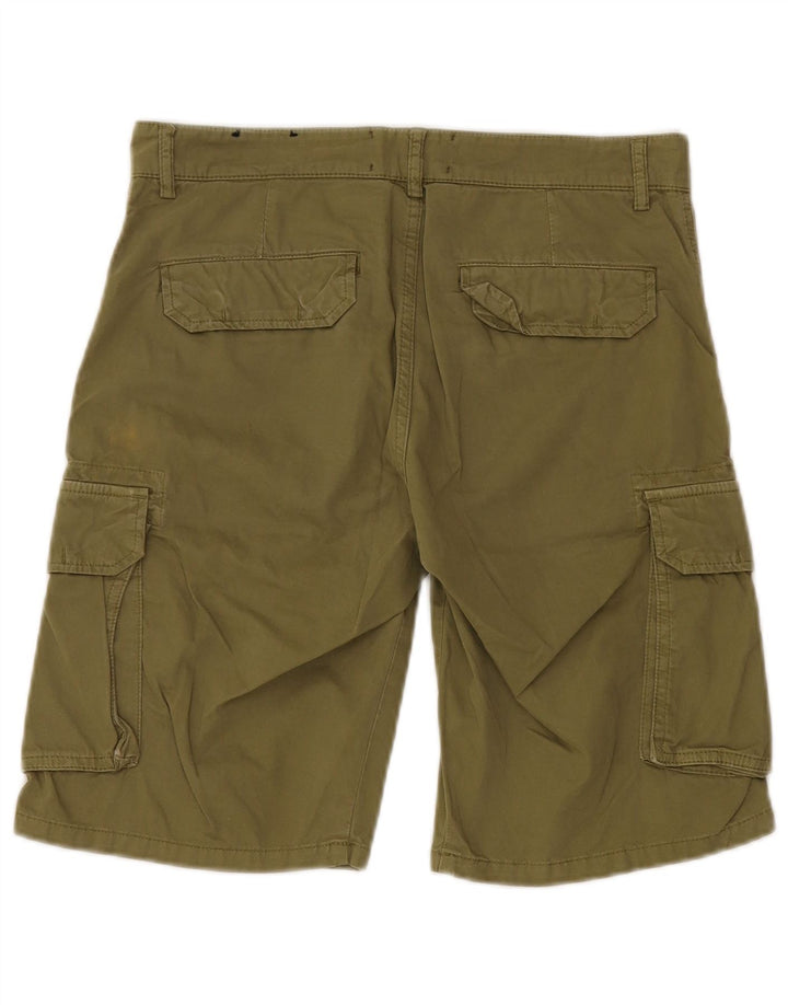 Lyle & Scott Short cargo coupe régulière W31 en coton kaki moyen pour homme