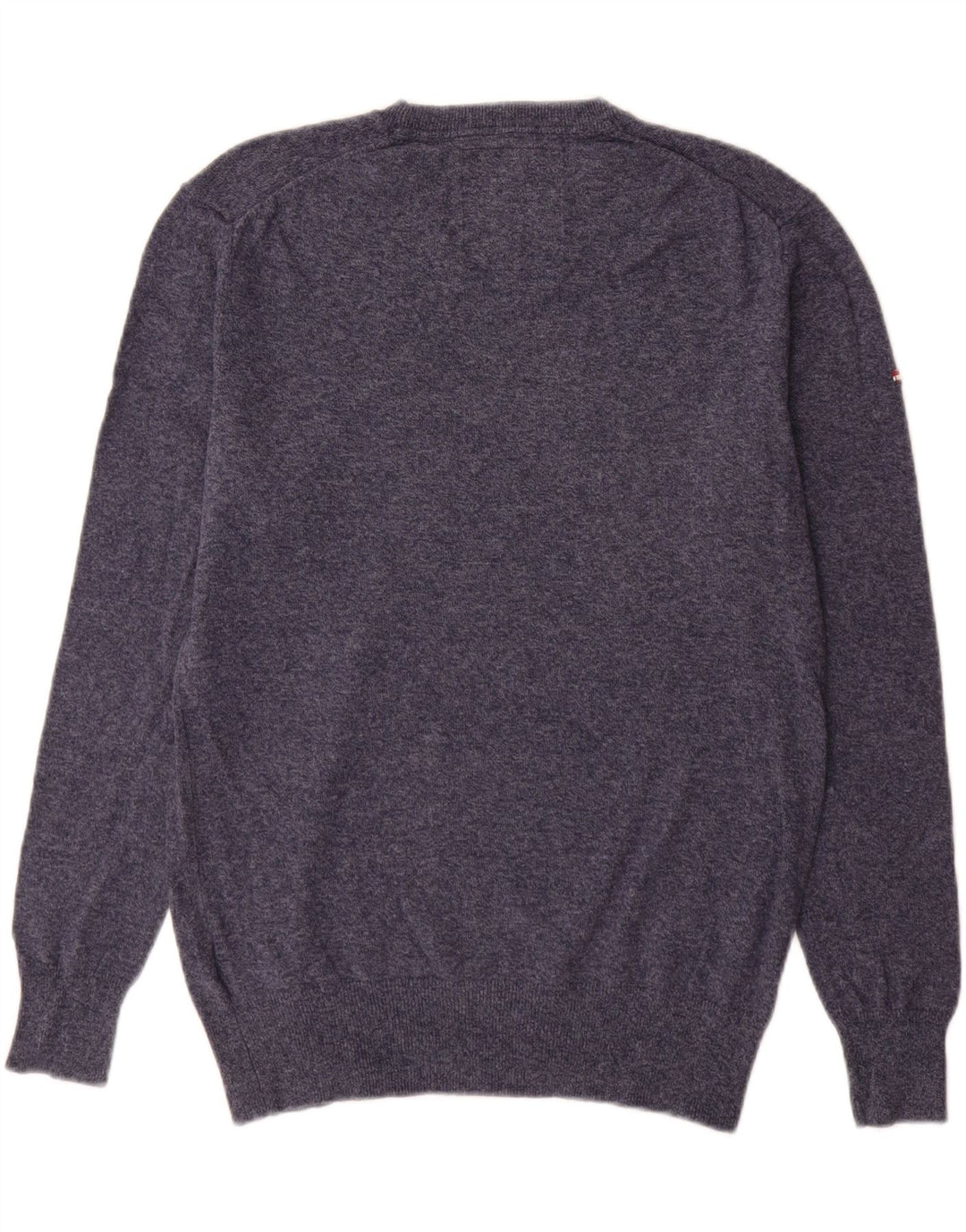 Superdry Pull à col rond en coton bleu marine moyen