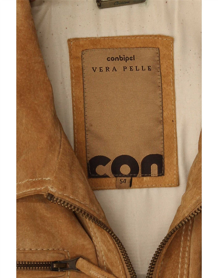 Conbipel Blouson Bomber En Daim Homme IT 54 XL Cuir Beige