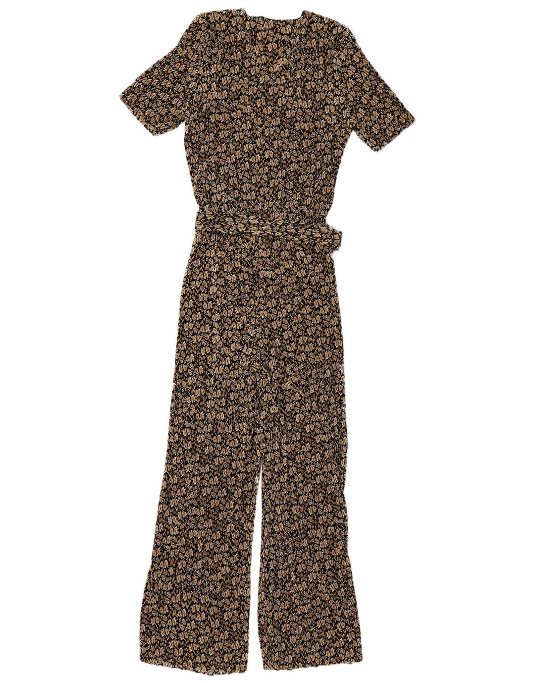 Zara Combinaison Femme UK 10 Petit Noir Floral