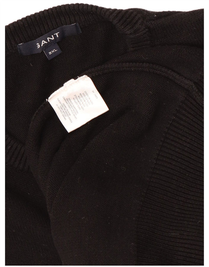 Gant Pull à col rond pour homme 3XL en coton noir