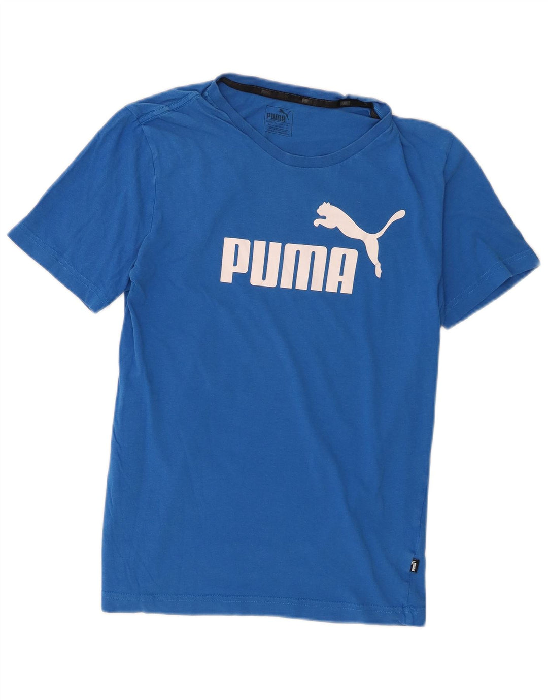 Puma T-Shirt Graphique Graphique Homme Petit Bleu Coton