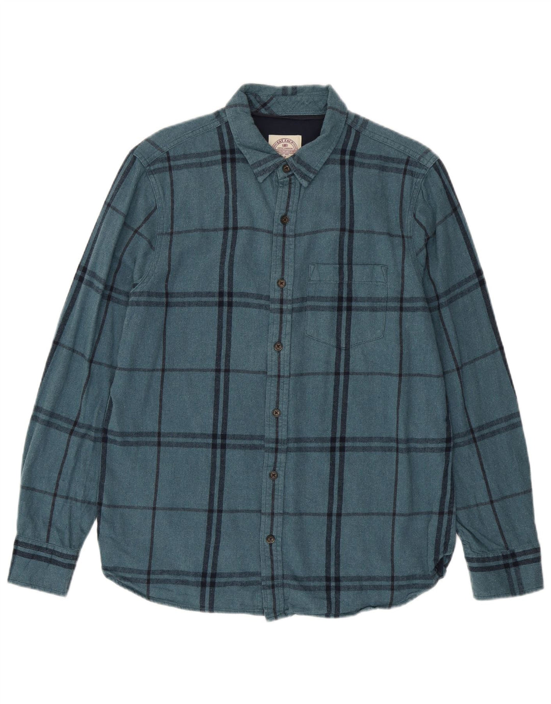 Chemise Flanelle Homme Fat Face Coton Carreaux Bleu Moyen