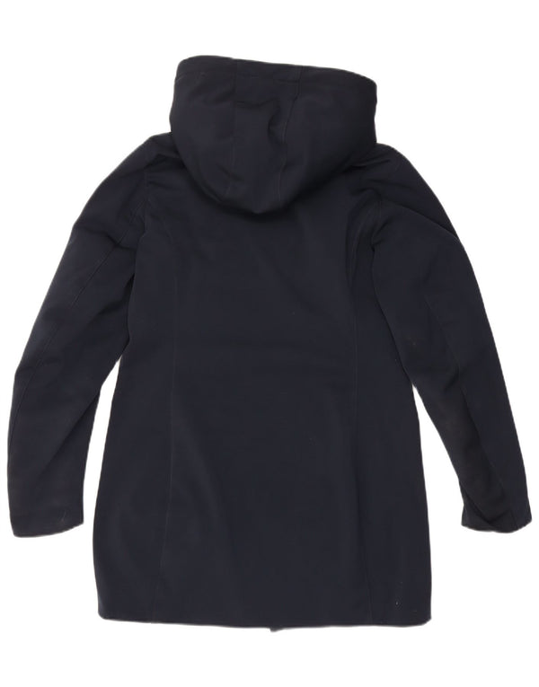 Ciesse Piumini Manteau rembourré à capuche pour femme UK 14 Bleu marine moyen