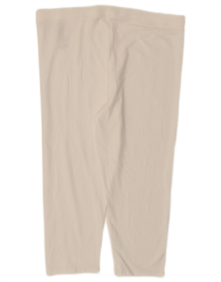 Marks & Spencer Leggings Capri pour femme UK 16 Grand coton blanc