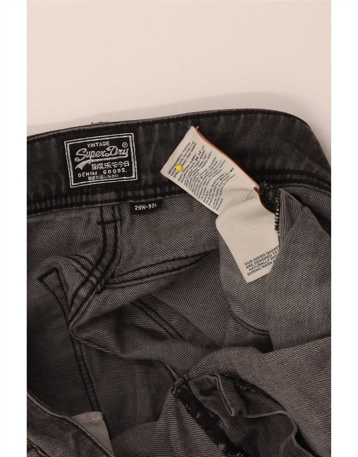 Superdry Jean Slim Femme W29 L32 Gris Coton