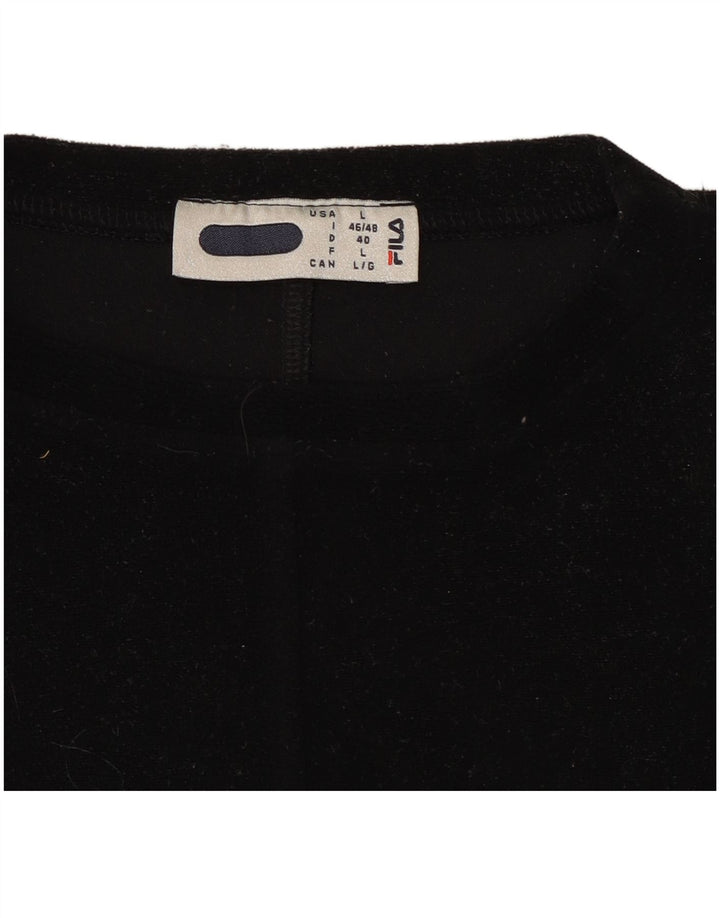 Fila Haut à manches longues pour femme UK 16 Large Noir