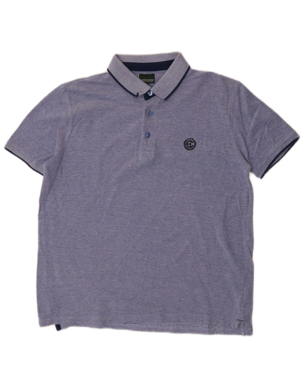 Enrico Coveri Polo Homme Bleu Moyen Coton