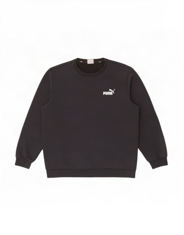 Puma Sweat-shirt pour homme en coton noir Taille L