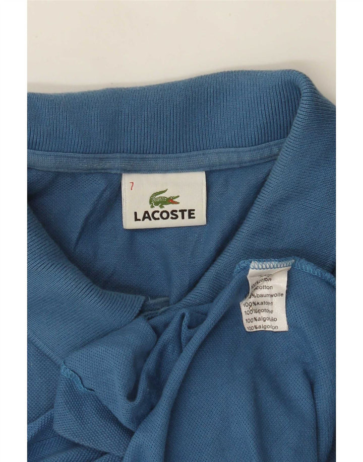Lacoste Polo Homme Taille 7 2XL Bleu Coton