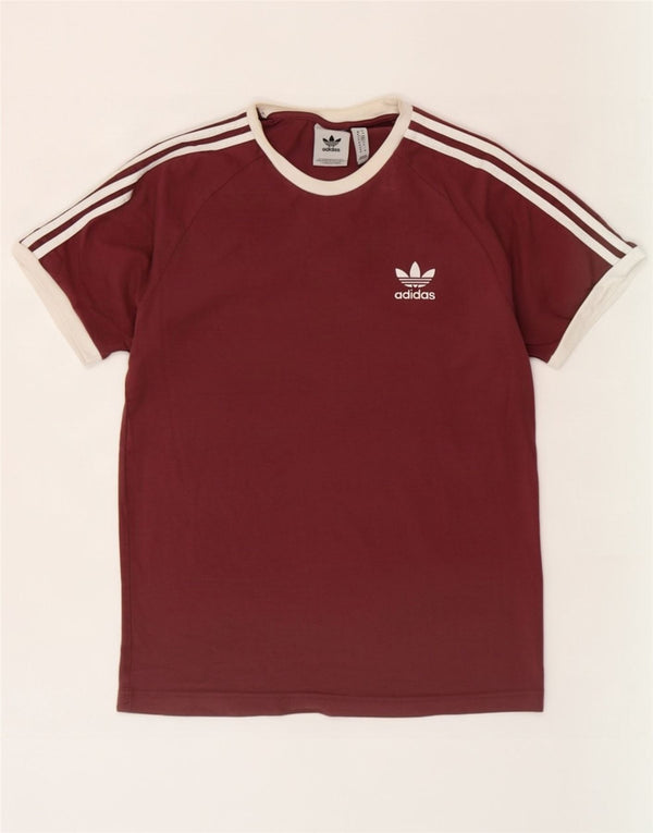 Adidas T-Shirt Homme Top Coton Bordeaux Moyen