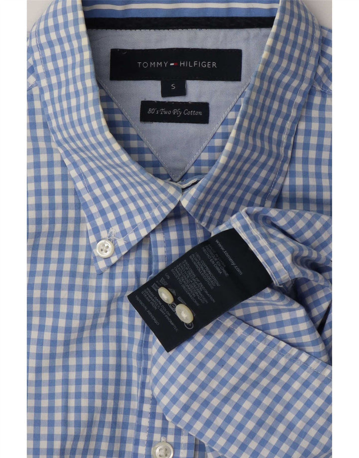 Tommy Hilfiger Chemise Homme Petit Bleu Vichy Coton