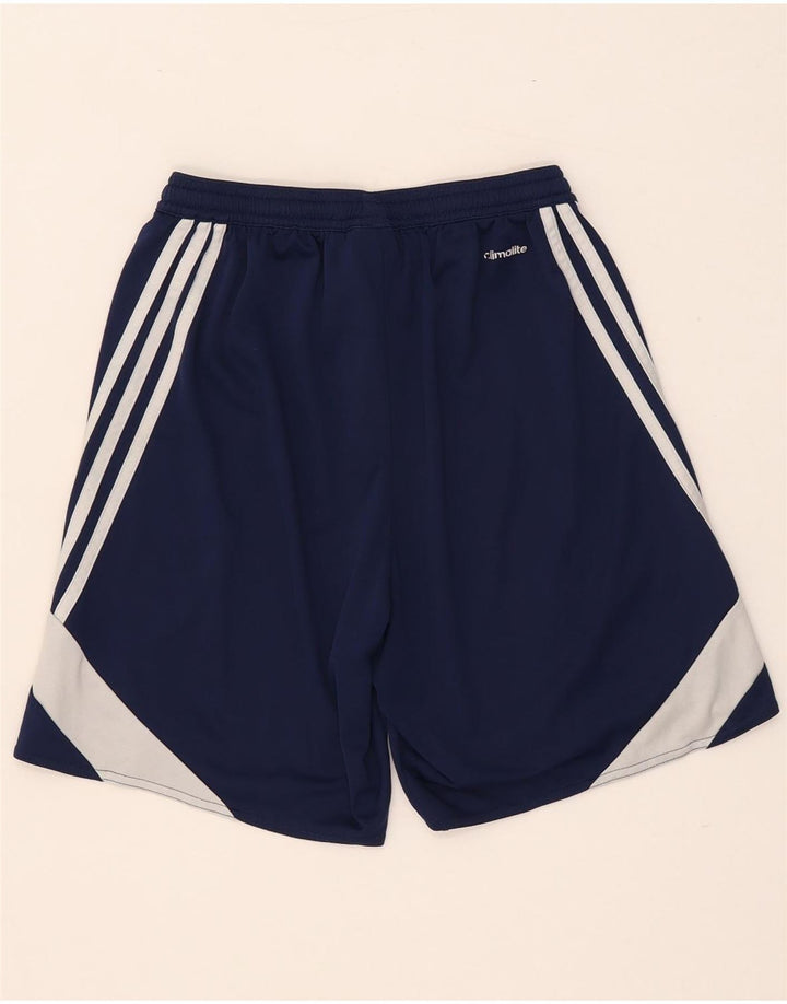 Adidas Short de sport Climalite pour homme Petit Bleu Polyester Colorblock