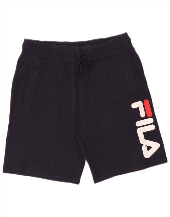 Fila Short de Sport Graphique Homme Bleu Marine Moyen