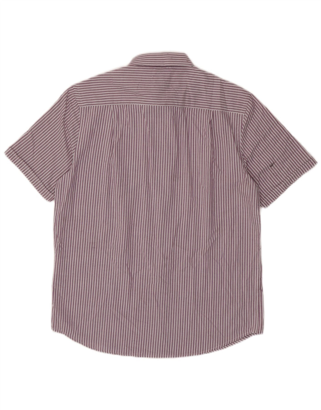 JAMES PRINGLE Chemise à manches courtes pour homme en polyester à fines rayures violet moyen