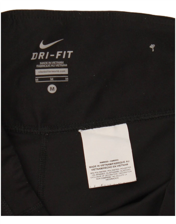 Pantalon de survêtement Nike Dri Fit Capri pour femme UK 14 Noir moyen Polyester