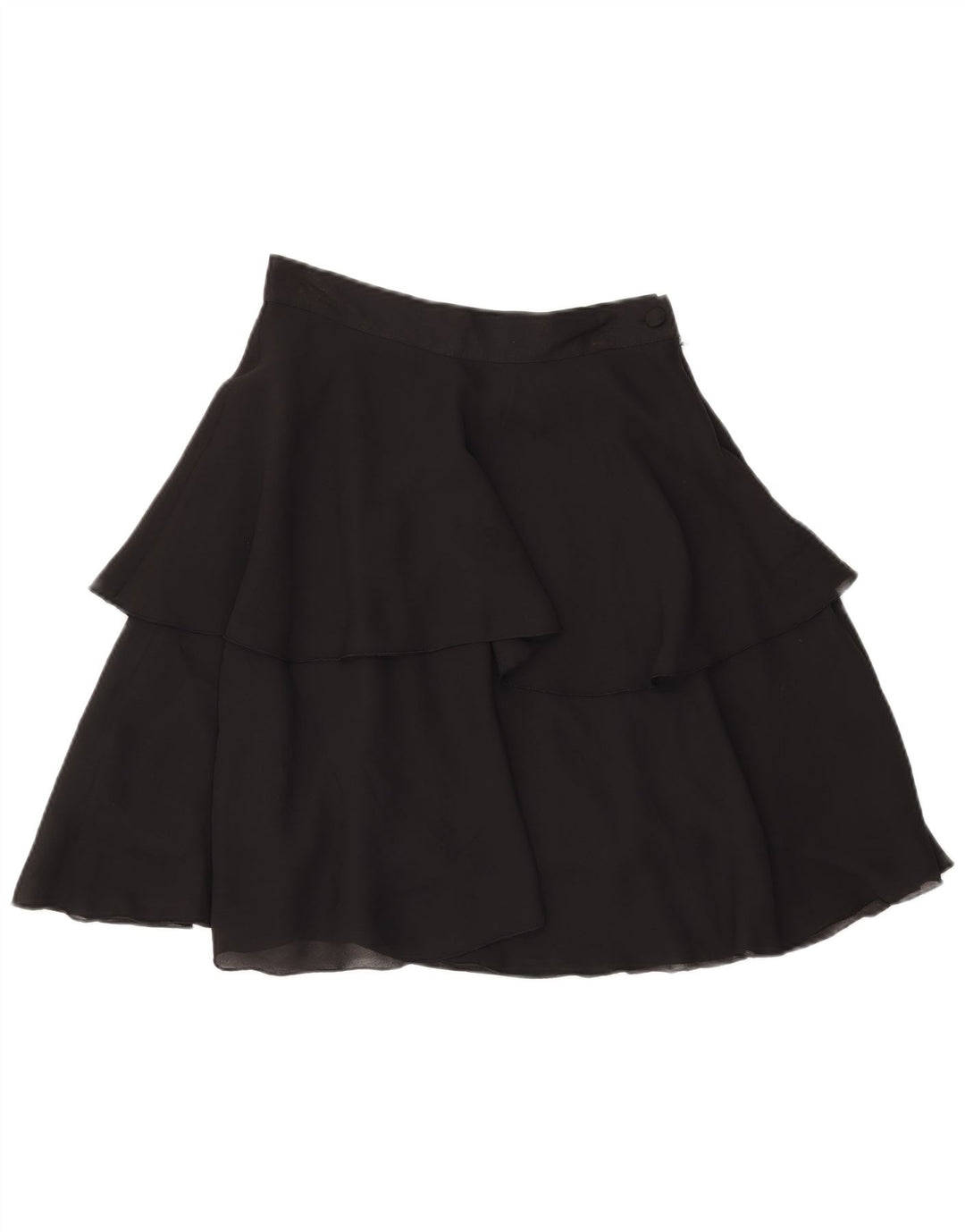 jupe à plusieurs niveaux femme vintage W28 Polyester noir moyen