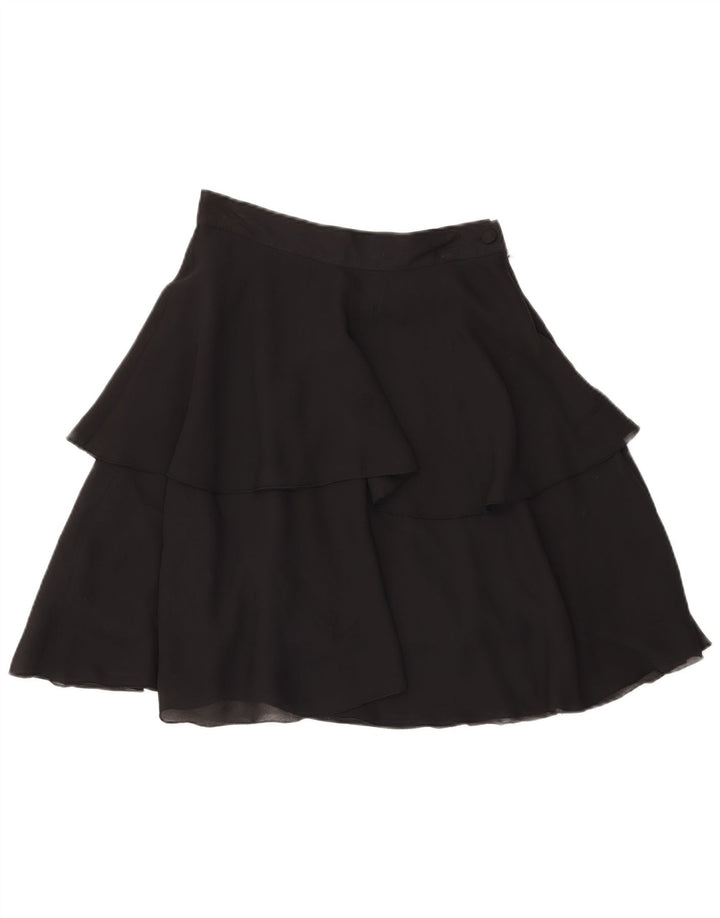 jupe à plusieurs niveaux femme vintage W28 Polyester noir moyen