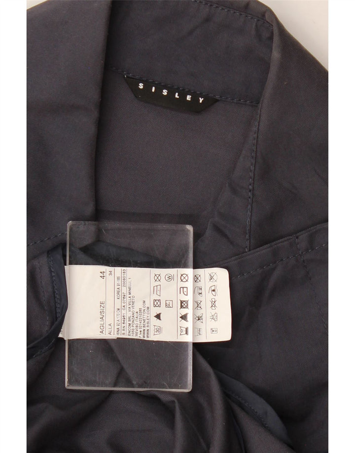 Sisley Trench IT 44 Bleu Marine Moyen Femme