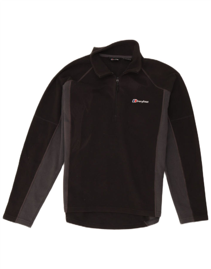 Berghaus Pull Polaire à Col Zippé Homme Noir Moyen Colourblock