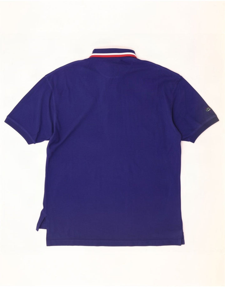 Izod Polo Homme Bleu Moyen Rayé Coton