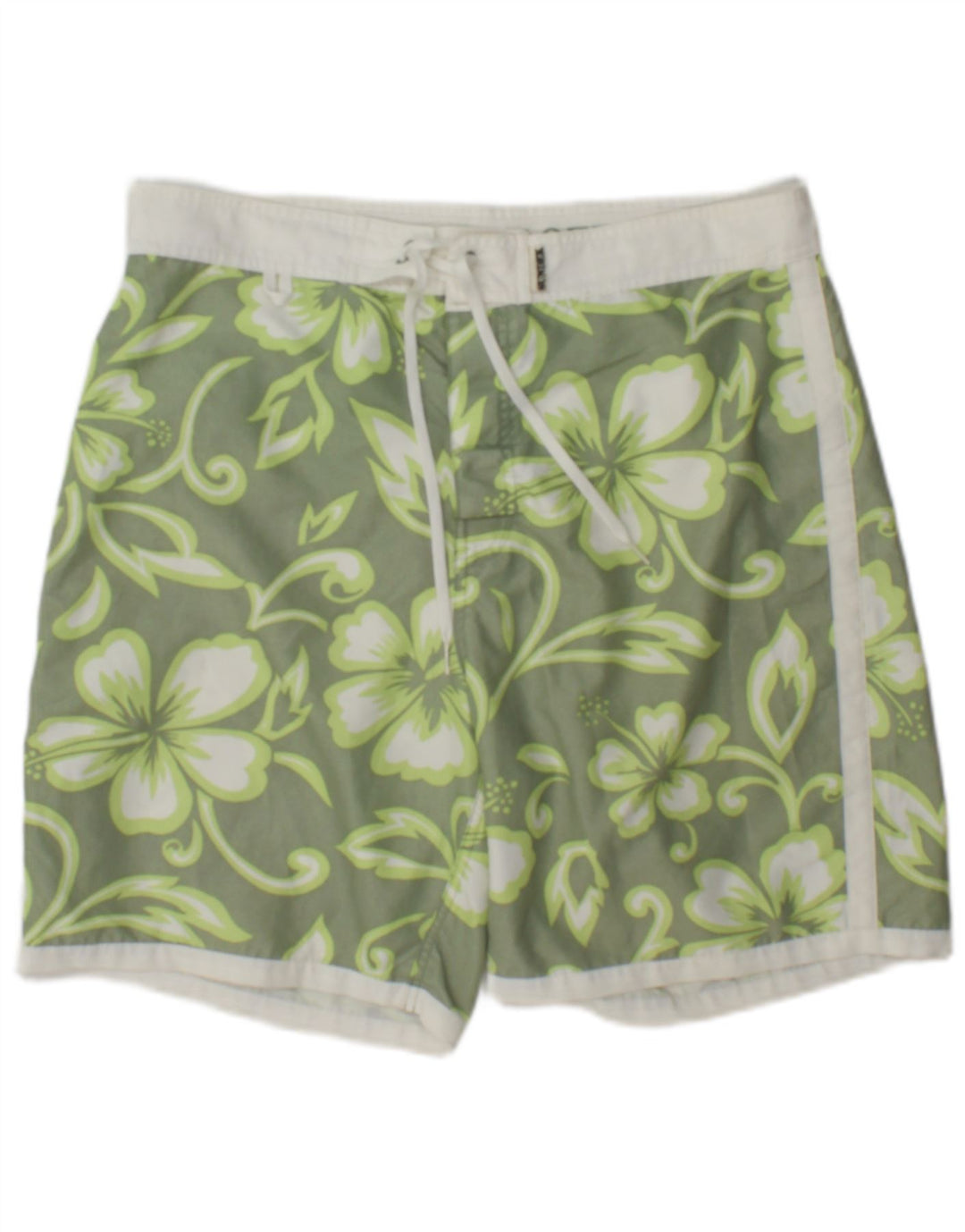 Sundek Short de bain pour homme en polyester à motif floral vert
