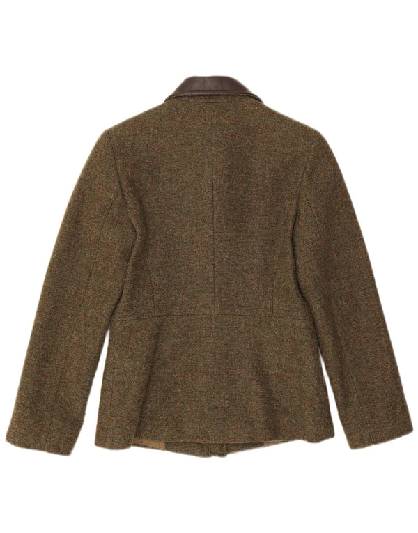 Max & Co. Veste blazer zippée pour femme UK 8 Small Kaki Laine