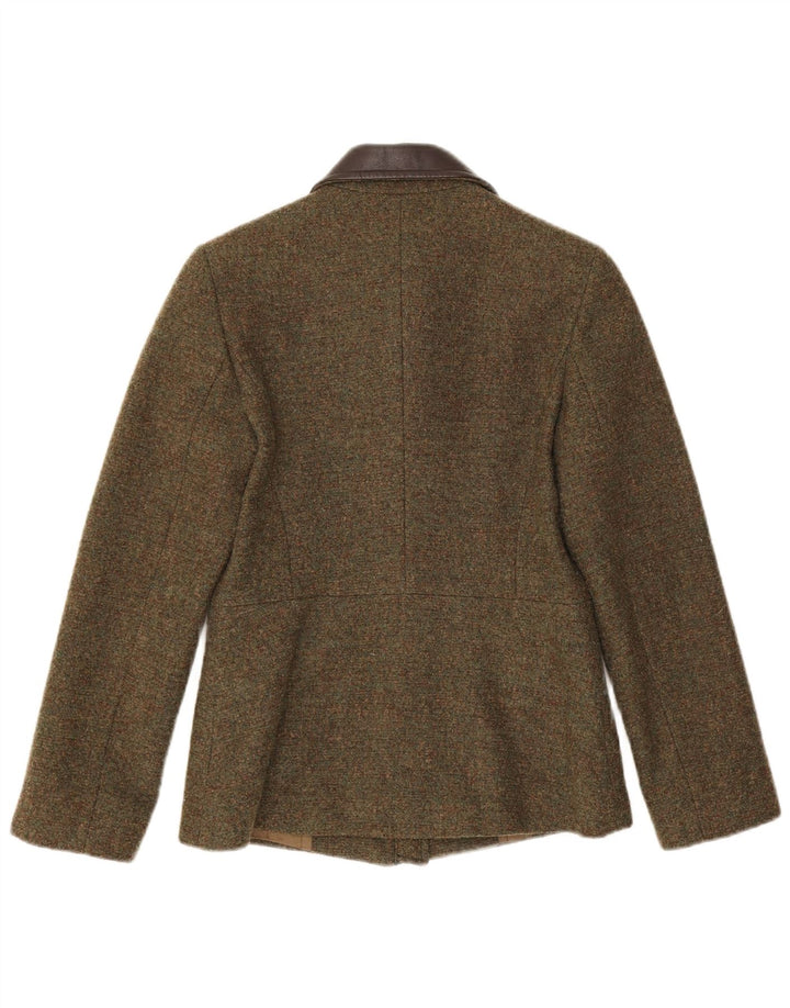 Max & Co. Veste blazer zippée pour femme UK 8 Small Kaki Laine