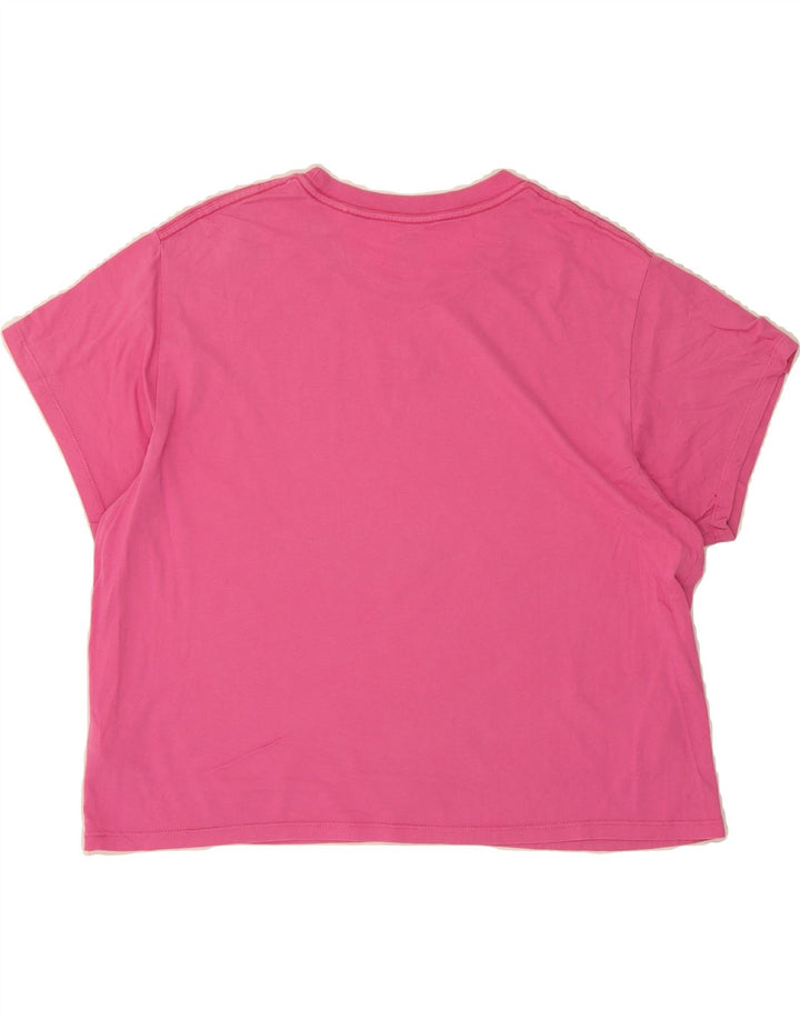 LEVI'S Womens Oversized T-Shirt Top UK 16 Large Pink Cotton Vintage Levi's and Second-Hand Levi's from Messina Hembry 