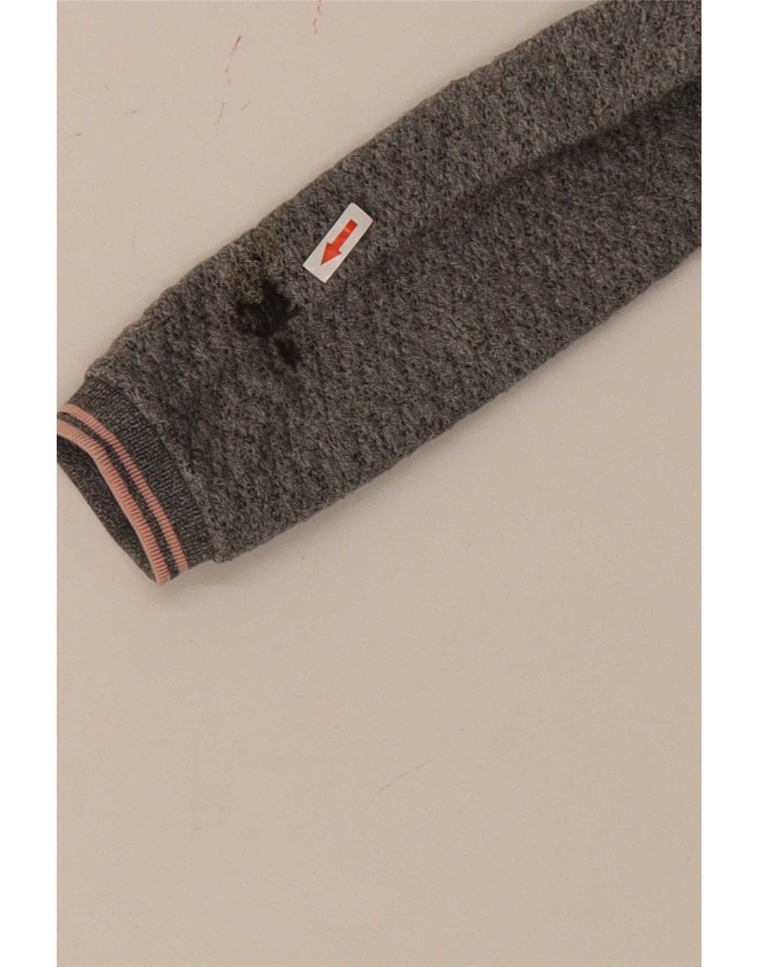 Woolrich Robe Pull Fille 9-10 Ans Gris Moucheté Polyester
