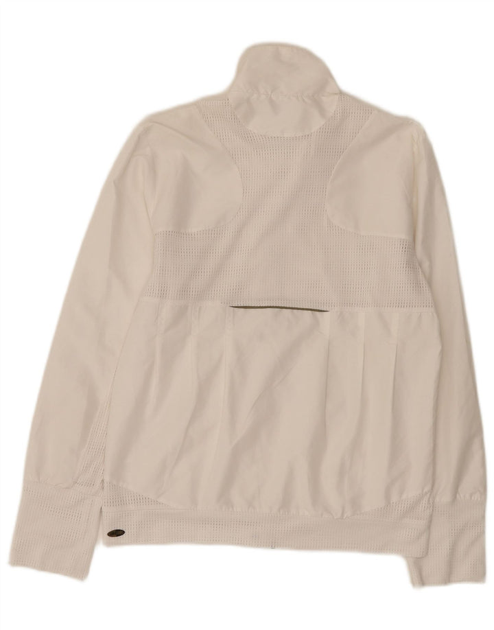 Adidas Veste de survêtement pour femme UK 12 Medium Blanc Polyester