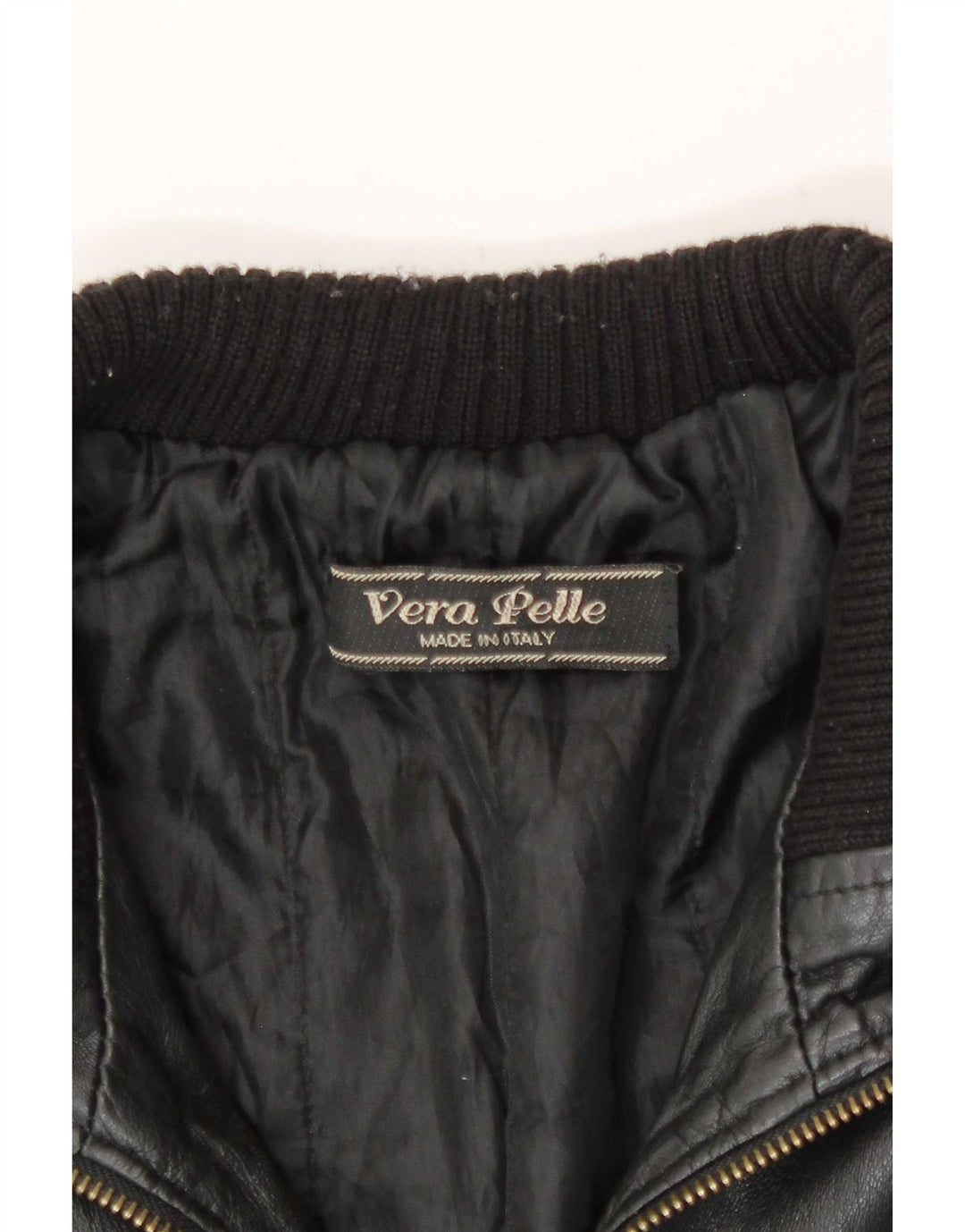 veste en cuir homme vintage UK 36 Petit Noir