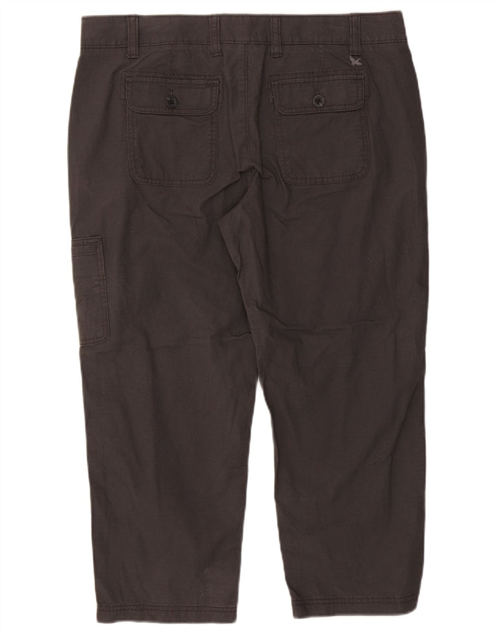 EDDIE BAUER Pantalon capri cargo droit pour femme US 14 XL W36 L23 Gris