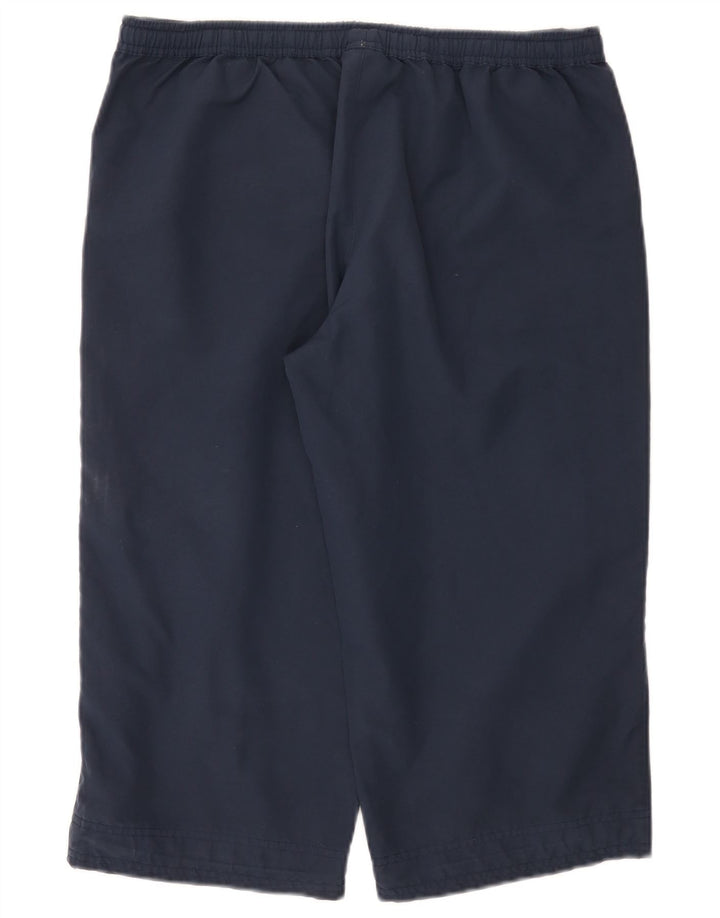 Reebok Bermuda Sport Short Femme UK 14 Large Bleu Marine Polyester