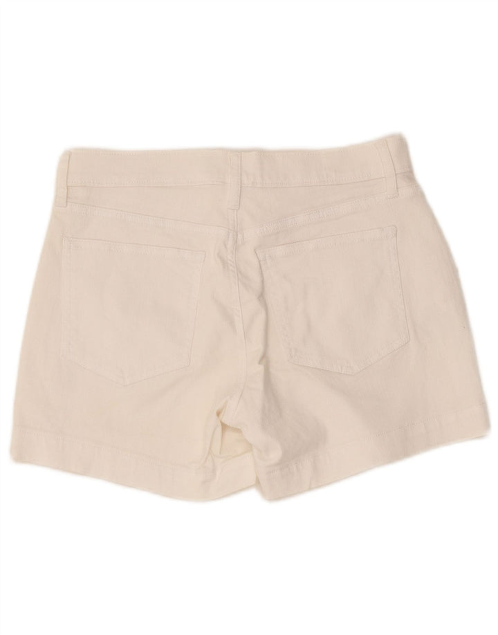 Gap Short En Jean Femme W27 Petit Coton Blanc