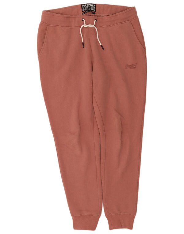 Superdry Pantalon De Survêtement Joggers UK 16 Large Rose Coton Femme