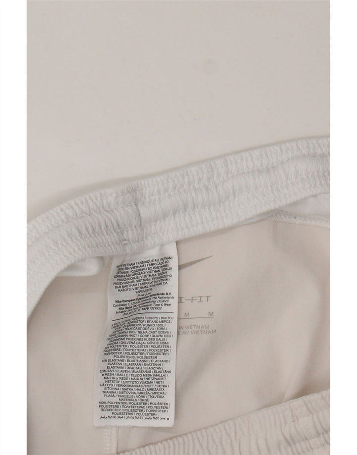 Nike Short de Sport Dri Fit Homme Blanc Moyen Colorblock