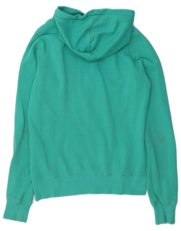 Tommy Hilfiger Pull à capuche zippé graphique pour femme UK 12 Coton vert moyen