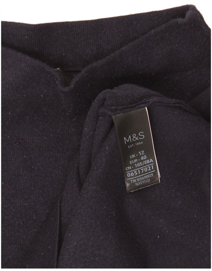 Marks & Spencer Haut à manches longues pour femme UK 42 Bleu marine moyen Viscose
