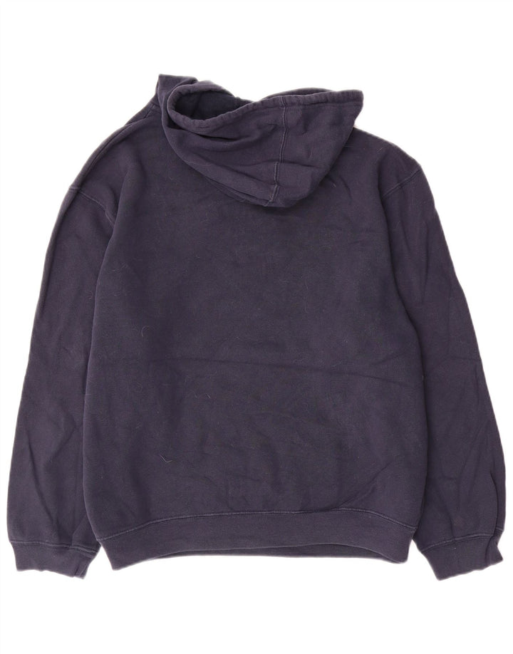 REEBOK Pull à capuche surdimensionné pour femme UK 16 Large Bleu marine Coton