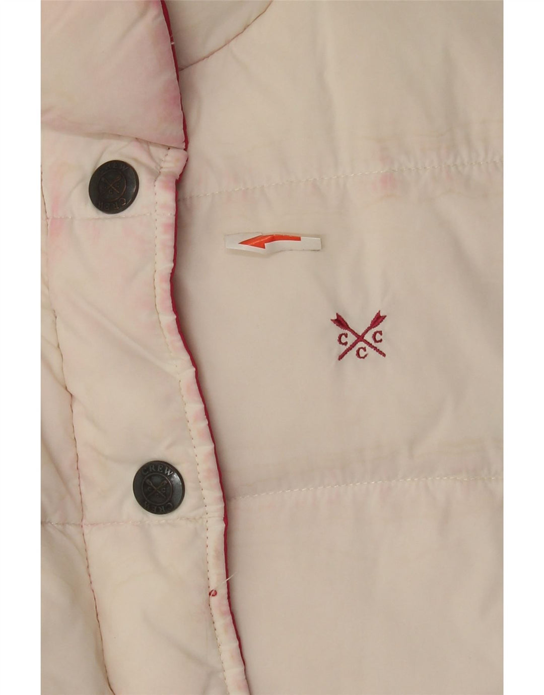J. Crew Gilet rembourré réversible pour femme UK 12 Nylon rose moyen